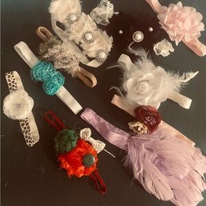 Assorted Floral and Feather Headbands